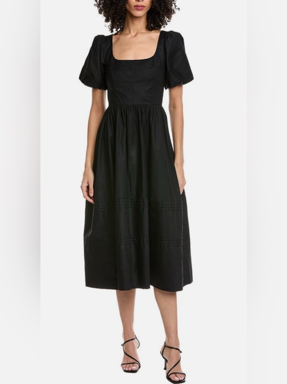 Femme Society
Short Sleeve Midi Dress in Black